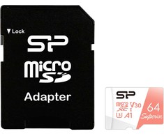 Silicon Power memory card Micro SDXC 64GB Superior A1 + adapter