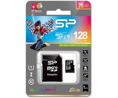 Silicon Power atminties kortelė Micro SDXC 128GB Elite UHS-I Class 10+ adapteris