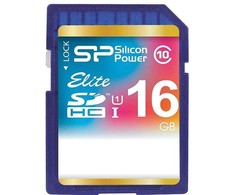 Atminties kortelė SILICON POWER 16 GB, SDHC UHS-I, 10 klasė, 40 MB/s skaitymo, 15 MB/s įrašymo greitis