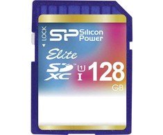 Silicon Power atminties kortelė SDXC 128GB Elite
