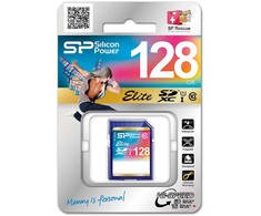 Silicon Power atminties kortelė SDXC 128GB Elite