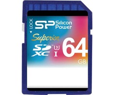 Silicon Power atminties kortelė SDXC 64GB Superior UHS-I U3