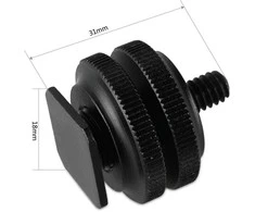 SMALLRIG 1631 COLD SHOE ADPT W/ 3/8" - 1/4" THREAD