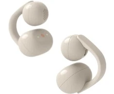 Sony belaidės ausinės LinkBuds Clip, greige