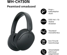 Sony belaidės ausinės WH-CH730N, juodas