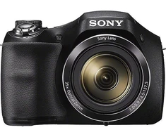 Sony Cyber-shot DSC-H300 Bridge camera, 20.1 MP, Optical zoom 35 x, Digital zoom 2 x, ISO 3200, Ekranas diagonal 7.62 cm, Video recording, Juodas
