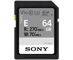 Sony | UHS-II atminties kortelė | SF-E SDXC Class10 | 64 GB | SDXC atminties kortelė | „Flash“ atminties klasė U3, V30