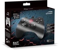 Speedlink - „Rait“ žaidimų pultas, skirtas PC/PS3/Switch, guminis, juodas
