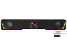 Namų kino sistema Speedlink - GRAVITY RGB stereo garso juosta, juoda