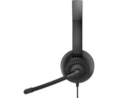 Speedlink - „Metis“ stereofoninės ausinės, 3,5 mm lizdas su Y formos adapteriu - juodos