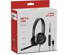 Speedlink - Metis USB Stereo Ausinės, 3.5mm Jack with USB Soundcard - Juodas