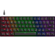 Speedlink - ATMOS RGB Rainbow mechaninė žaidimų klaviatūra 60% su rudais jungikliais, juoda - JAV išdėstymas
