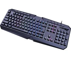 Speedlink LUDICIUM RGB Rainbow žaidimų klaviatūra, juoda, JAV išdėstymas