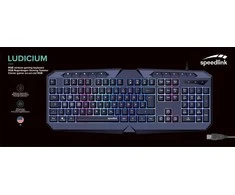 Speedlink - LUDICIUM RGB Rainbow žaidimų klaviatūra, juoda - JAV išdėstymas