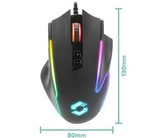 Speedlink pelė Decus NX RGB, juodas (SL-680024-RRBK)