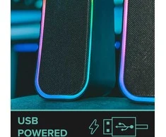 Kompiuterio kolonėlės Speedlink - TOKEN RGB žaidimų stereo garsiakalbis, juodas
