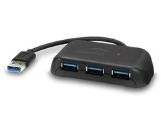 Speedlink SNAPPY EVO USB Hub , 4-Port, USB 3.0, USB 3.1 Gen 1 USB 3.2 Gen 1 (5 Gbit-s), Passive, Juodas