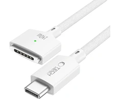 Tech-Protect MMC01 Ultraboost USB-C / USB-C MagSafe 3 140W 200cm Cable for MacBook - Baltas