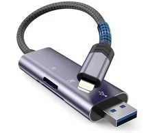 Tech-Protect kortelių skaitytuvas Ultraboost SD/Micro SD Lightning/USB