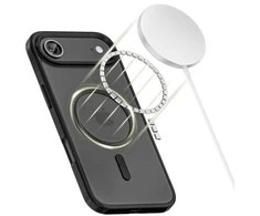 „Tech-Protect“ dėklas Apple iPhone 17 Air MagMat MagSafe, juodas/matinis