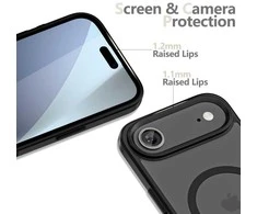 „Tech-Protect“ dėklas Apple iPhone 17 Air MagMat MagSafe, juodas/matinis