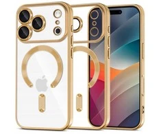 Tech-Protect case Apple iPhone 17 Pro MagFlex MagSafe, golden/transparent