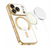 Tech-Protect case Apple iPhone 17 Pro MagFlex MagSafe, golden/transparent