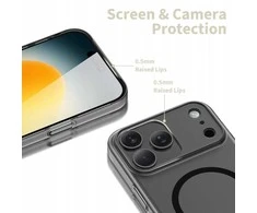 „Tech-Protect“ dėklas „Apple iPhone 17 Pro MagSlim MagSafe“, juodas/matinis