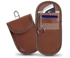 Tech-Protect KLR100 RFID Blocking Car Key – dėklas rudos spalvos