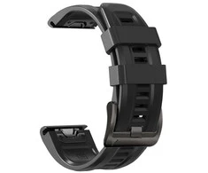 Išmaniojo laikrodžio Garmin Fenix 5/6/6 Pro/7 dirželis, 22 mm, Juodos spalvos