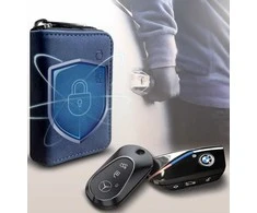 KLATKA FARADAYA TECH-PROTECT KLR300 POUCH KEYLESS RFID SIGNAL BLOCKER CASE NAVY Mėlynas