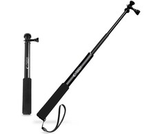 Tech-Protect GA100 Monopad &amp; Selfie Stick for GoPro / DJI - Juodas