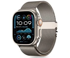 „Tech-Protect“ laikrodžio apyrankė „Milano Apple Watch 44/45/46/49 mm“, titano spalvos