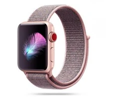 Tech-Protect laikrodžio dirželis Nailonas Apple Watch 38/40mm, rožinis smėlio spalvos