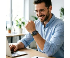 „Tech-Protect“ laikrodžio dirželis „Nylon Elite Apple Watch 44/45/46/49 mm“, žalias/oranžinis
