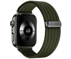 Tech-Protect watch strap Nylon Huawei Watch Fit 3/4/4 Pro/5/5 Pro, military žalias