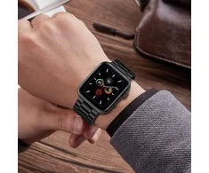 Tech-Protect laikrodžio dirželis nerūdijantis Apple Watch 42/44mm, juodas