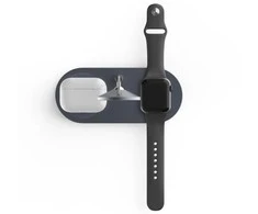 Belaidis magnetinis įkroviklis 3in1 15W telefonams su MagSafe, AirPods, Apple Watch Watch Tech-Protect QI15W A22 juodos spalvos