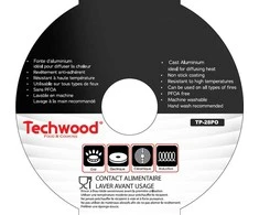 Keptuvė - Techwood TP-28PO 28 cm 4,5 mm Akmens Efekto Danga 6 cm Aukštis