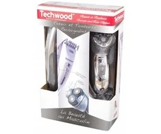 Barzdaskutė „Techwood“ belaidis skustuvas + žoliapjovė TCO-2666