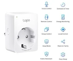 TP-Link išmanusis kištukas Tapo P110, baltas