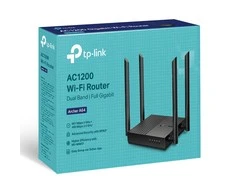 TP-Link AC1200 Dviejų juostų Wi-Fi Maršrutizatorius su MU – MIMO, 300 Mbps esant 2,4 GHz + 867 Mbps esant 5 GHz