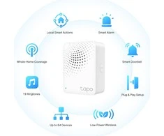 TP-LINK | Tapo išmanusis daiktų interneto mazgas su varpeliu | Tapo H100 | 868/922MHz