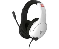 „Turtle Beach“ ausinės su mikrofonu „Airlite Fit Nintendo Switch 2“, juodos/baltos