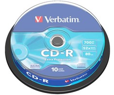 Verbatim CD-R Extra Protection 700MB 52x 10 vnt