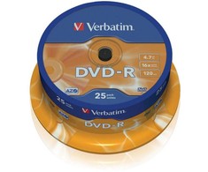 Verbatim DVD-R 4.7GB 16x Cake 25tk