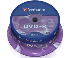 Verbatim DVD+R Matt Sidabrinis 4,7 GB 16x 25 vnt