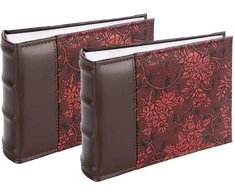 Nuotraukų rėmelis Victoria Collection Albumas B 10x15/100M Flower-2, raudonas 2vnt