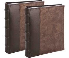 Nuotraukų rėmelis Victoria Collection Albumas B 10x15/200M Gėlė-3, ruda 2vnt