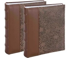 Nuotraukų rėmelis Victoria Collection Albumas B 10x15/200M Gėlė-4, ruda 2vnt